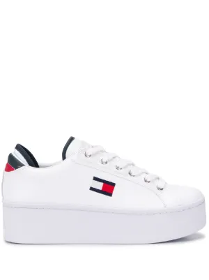 tommy jeans flag flatform trainers