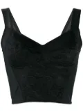 Dolce & Gabbana jacquard corset bustier - Black