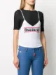 Dsquared2 بلوزة كروسيه بطبعة شعار الماركة