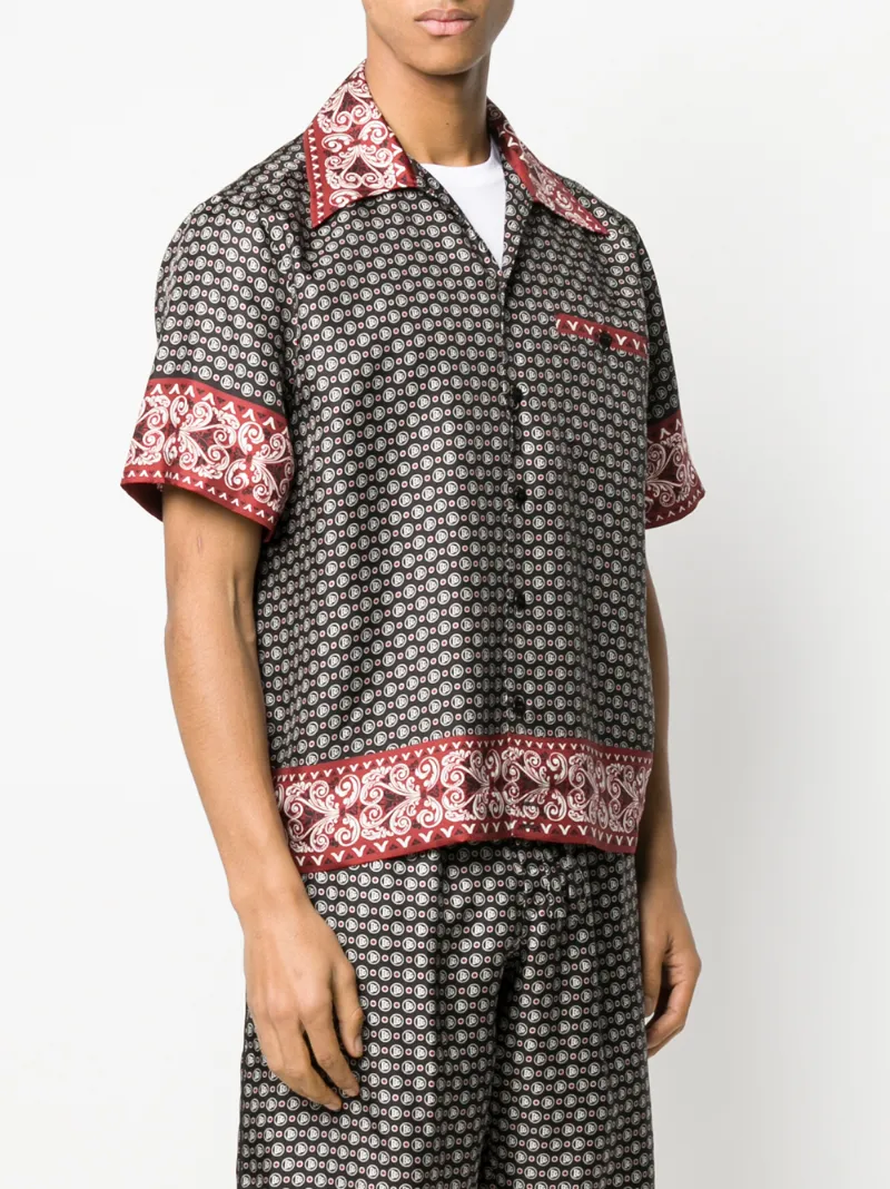 DOLCE & GABBANA BANDANA PRINT SHORT-SLEEVED SHIRT