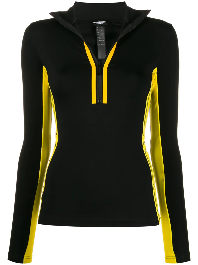 Dsquared2 Neon Trim Fleece In Black