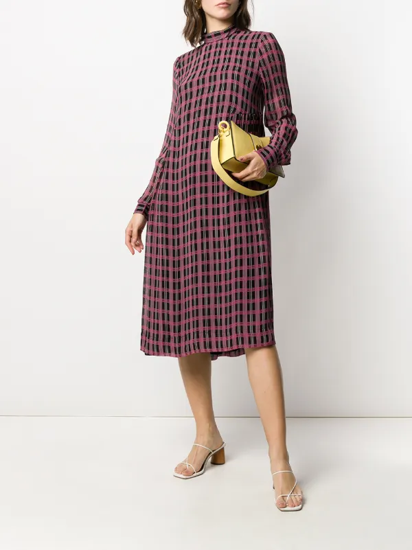 ganni georgette dress