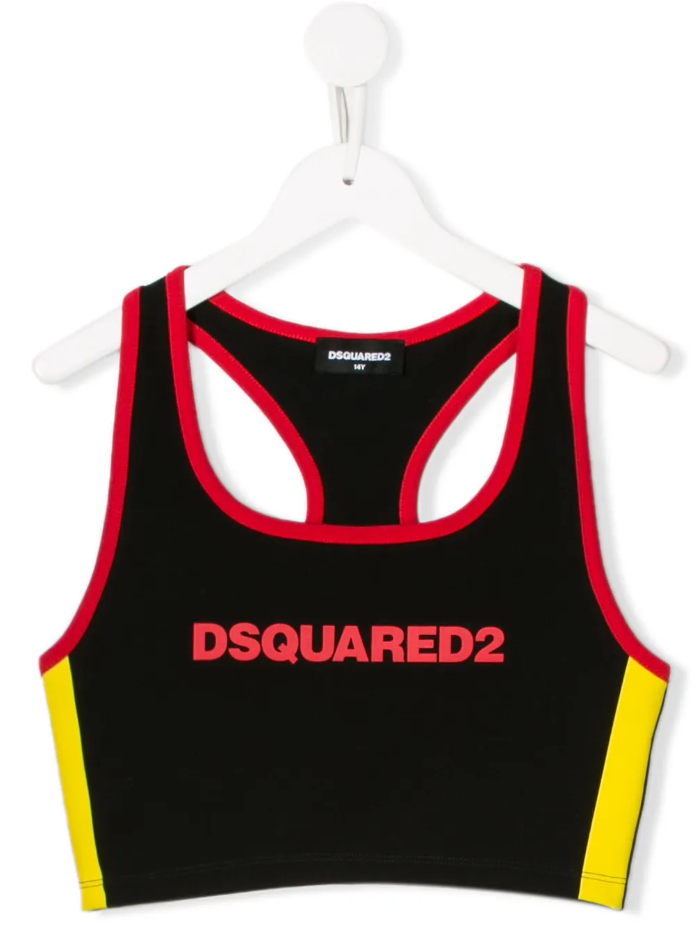Dsquared2 Teen Sports Crop Top In Black