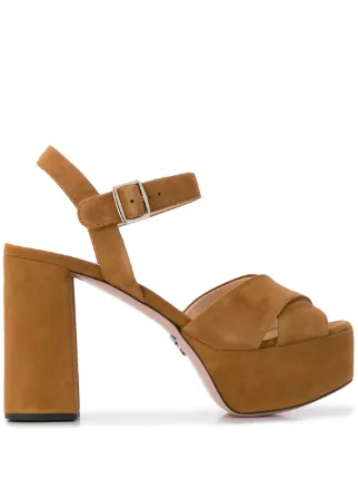 buckle strap platform sandals