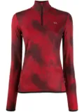 Calvin Klein patterned rear logo print performance sweatshirt - Black