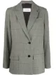 Image 1 of Calvin Klein checked single-breasted blazer