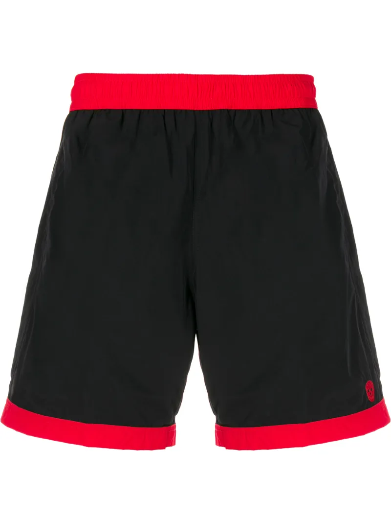 Alexander McQueen – skull embroidery swim shorts – men – Polyamide/Polyester – S, M, L, XL – Black