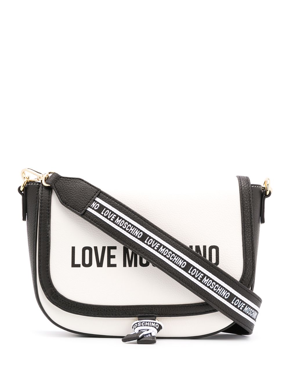 фото Love Moschino сумка-сэтчел в стиле колор-блок с логотипом