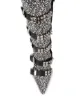 Philipp Plein crystal-embellished knee-high boots