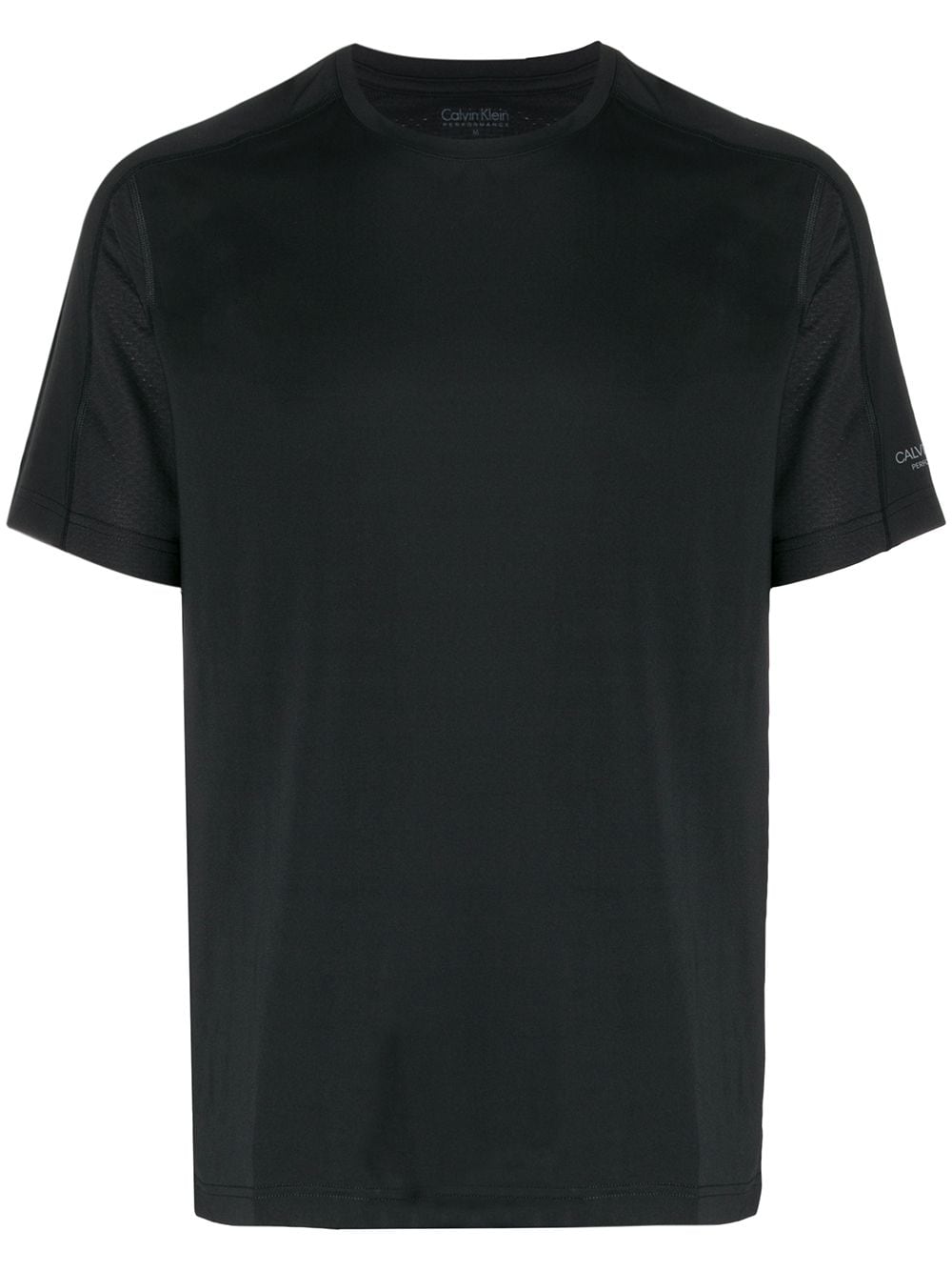 Calvin Klein Sleeve Logo T-shirt In Black