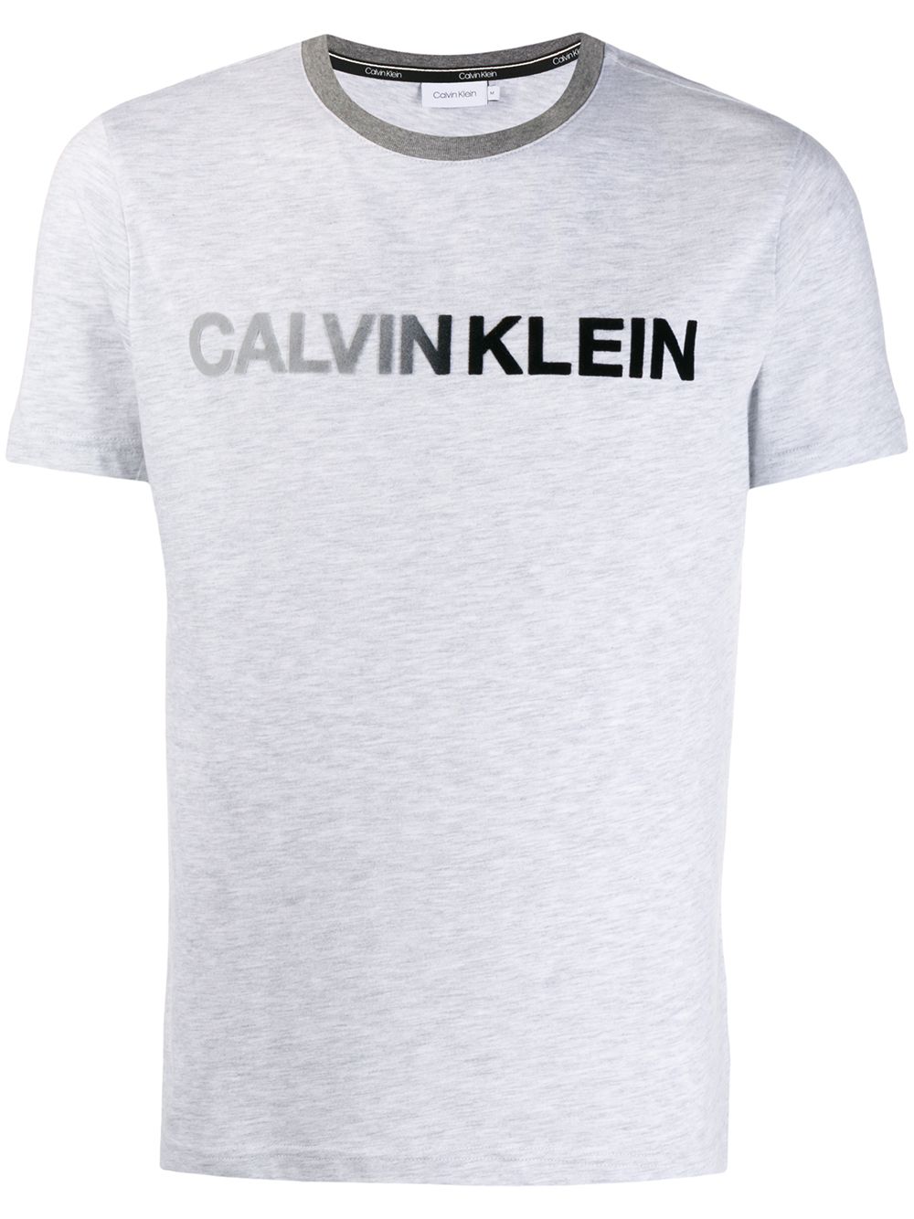 CALVIN KLEIN FLOCK PRINT LOGO T-SHIRT 