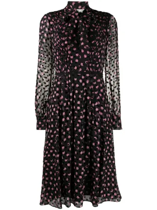 dvf polka dot dress