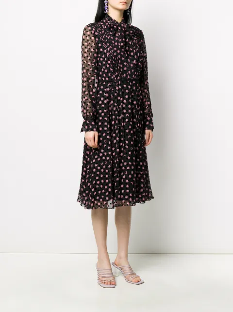 dvf polka dot dress