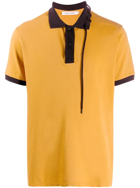 drawstring detail polo shirt 