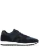 Image 1 of Hogan canvas logo lace-up trainers