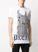 Philipp Plein تيشيرت بكلب مزين بالكريستال