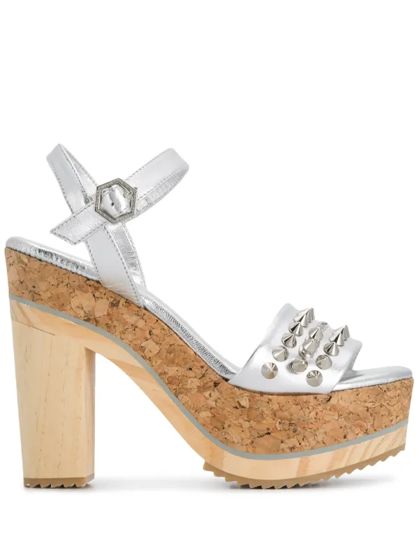 studded platform sandals