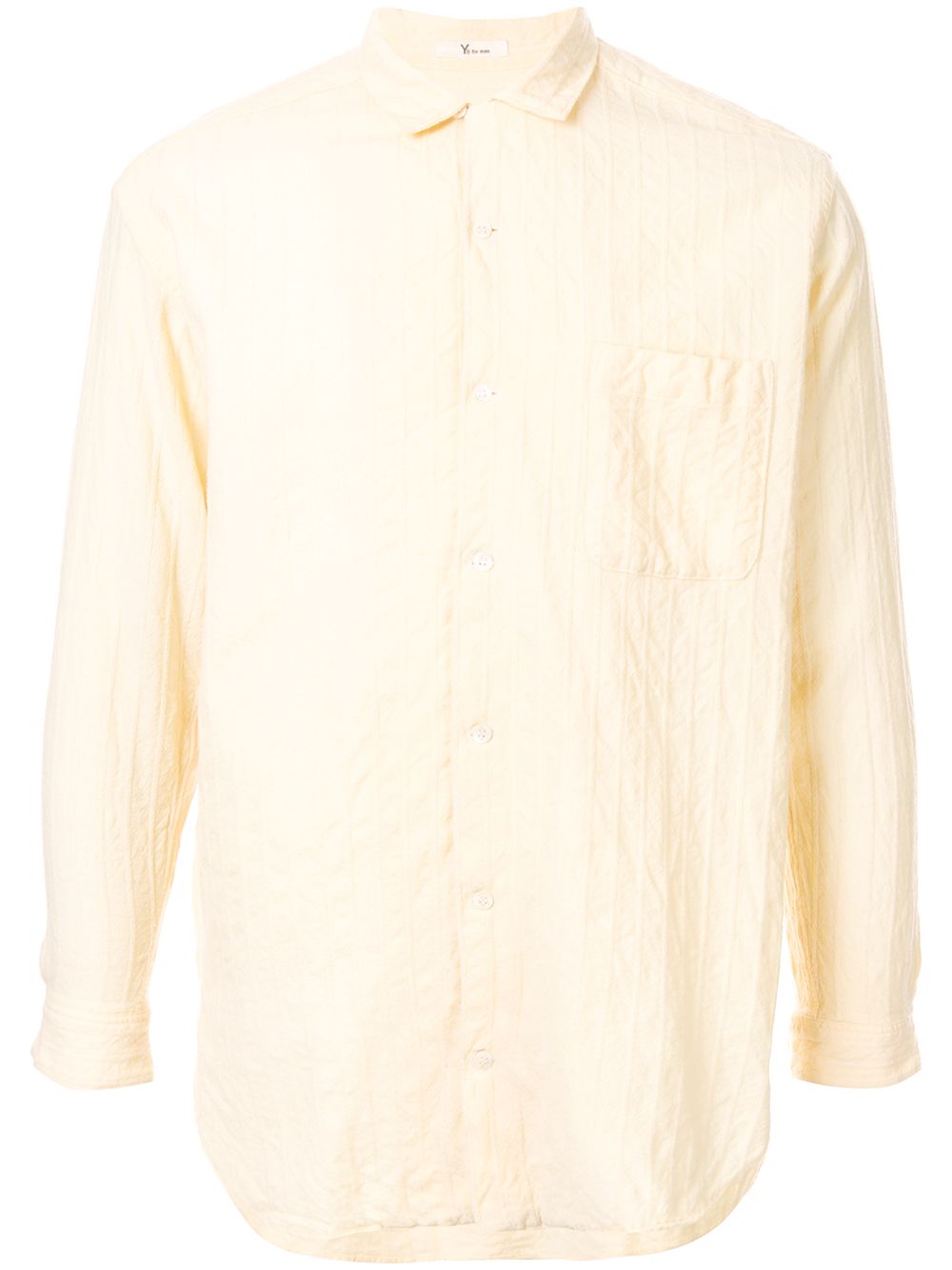 Pre-owned Yohji Yamamoto Textured Shirt In Yellow