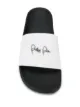Philipp Plein Signature logo flat slides
