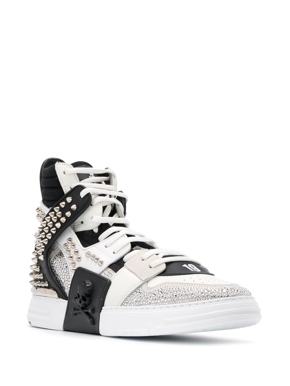 Philipp Plein Phantom Kick$ high-top sneakers - Wit