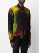 Philipp Plein paint speckled bomber jacket
