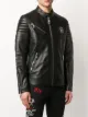 Philipp Plein Leather Moto jacket