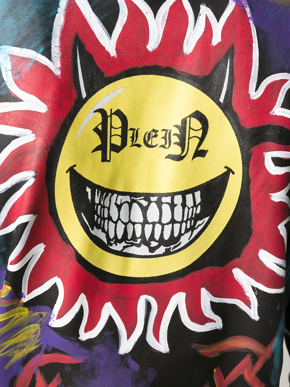 philipp plein evil smile biker jacket