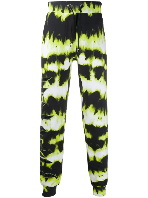 green and black track pants
