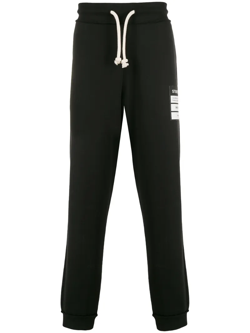 MAISON MARGIELA PATCH-EMBELLISHED TRACK PANTS