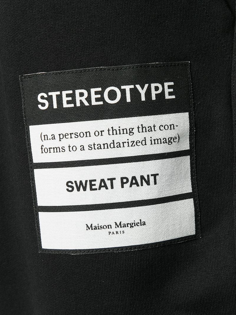 MAISON MARGIELA PATCH-EMBELLISHED TRACK PANTS