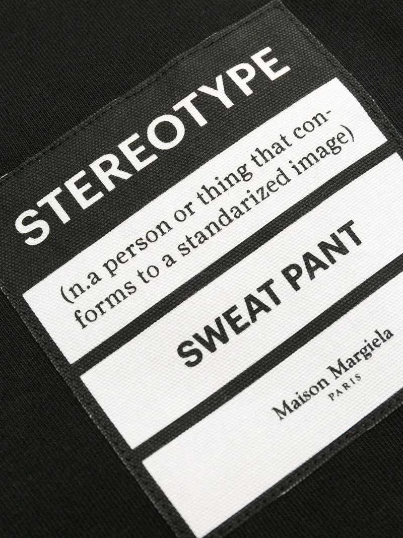 MAISON MARGIELA PATCH-EMBELLISHED TRACK PANTS