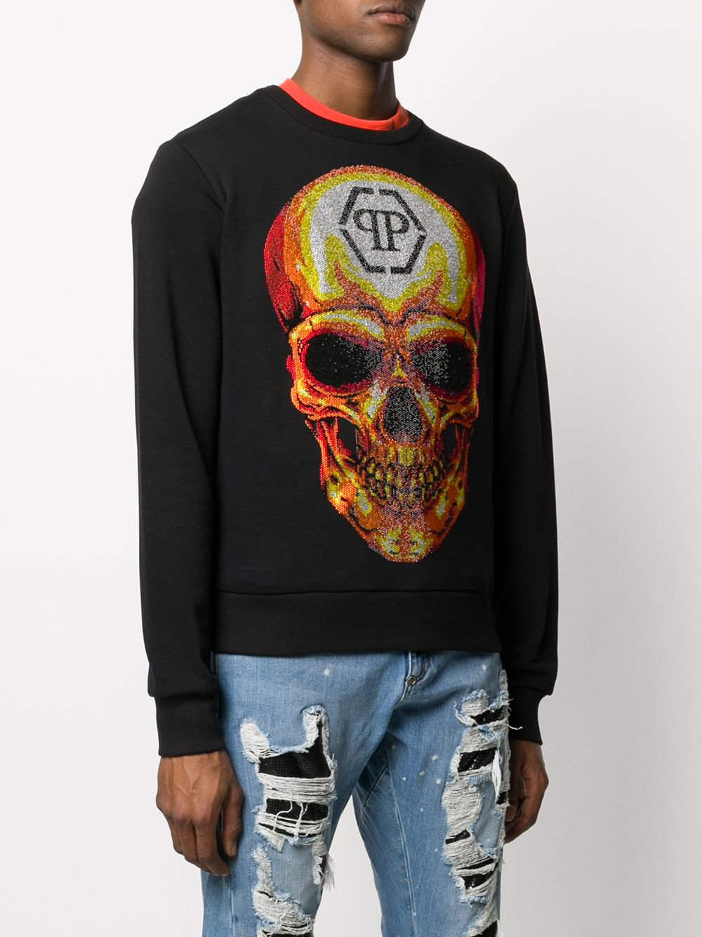 фото Philipp plein джемпер с декором skull