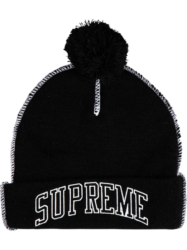 supreme contrast stitch beanie