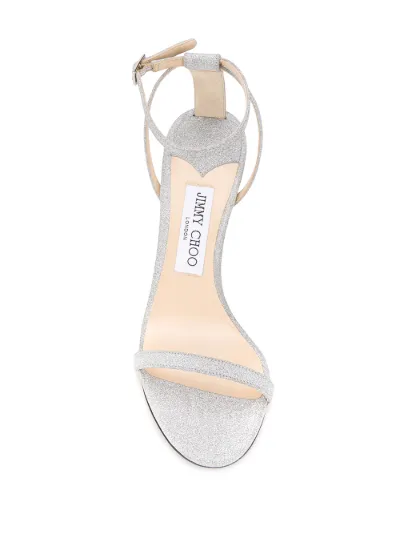 Minny 85mm glitter-embellished sandals | Jimmy Choo | Eraldo.com
