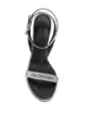 Balenciaga glitter logo 80mm sandals