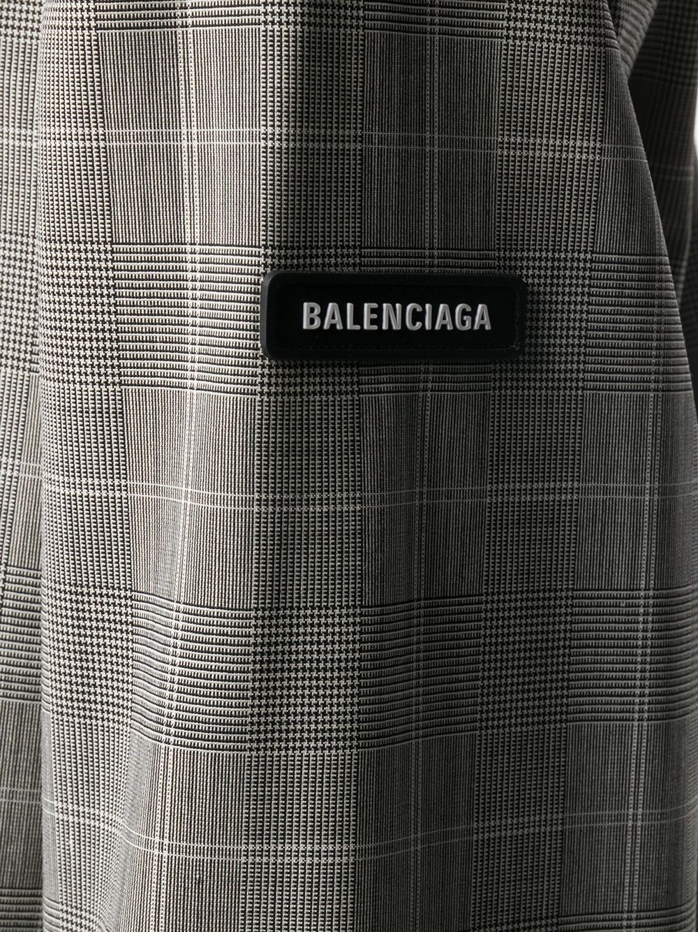 фото Balenciaga однобортный блейзер в клетку