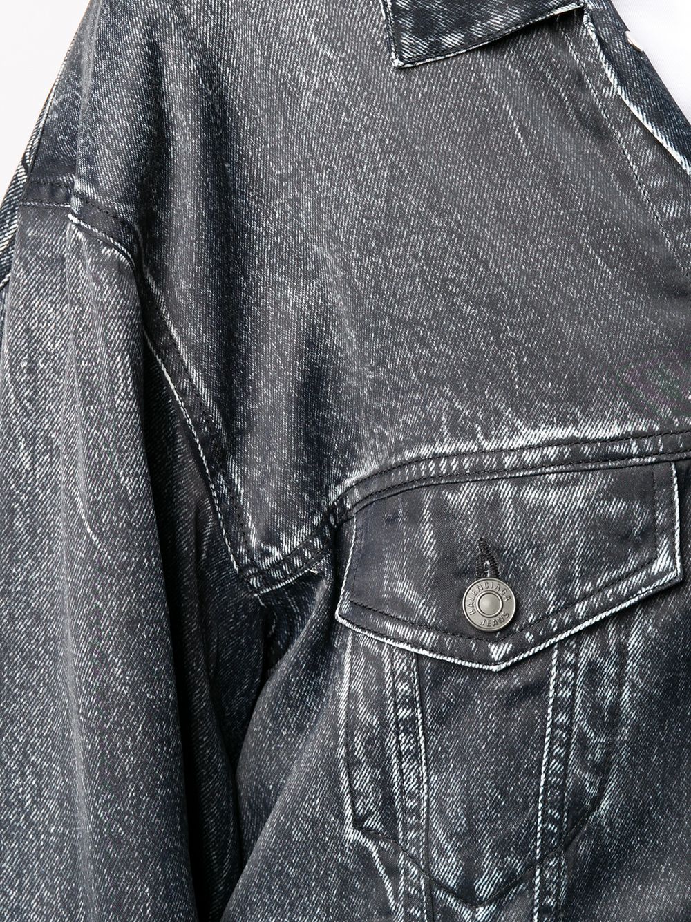 фото Balenciaga джинсовая куртка оверсайз