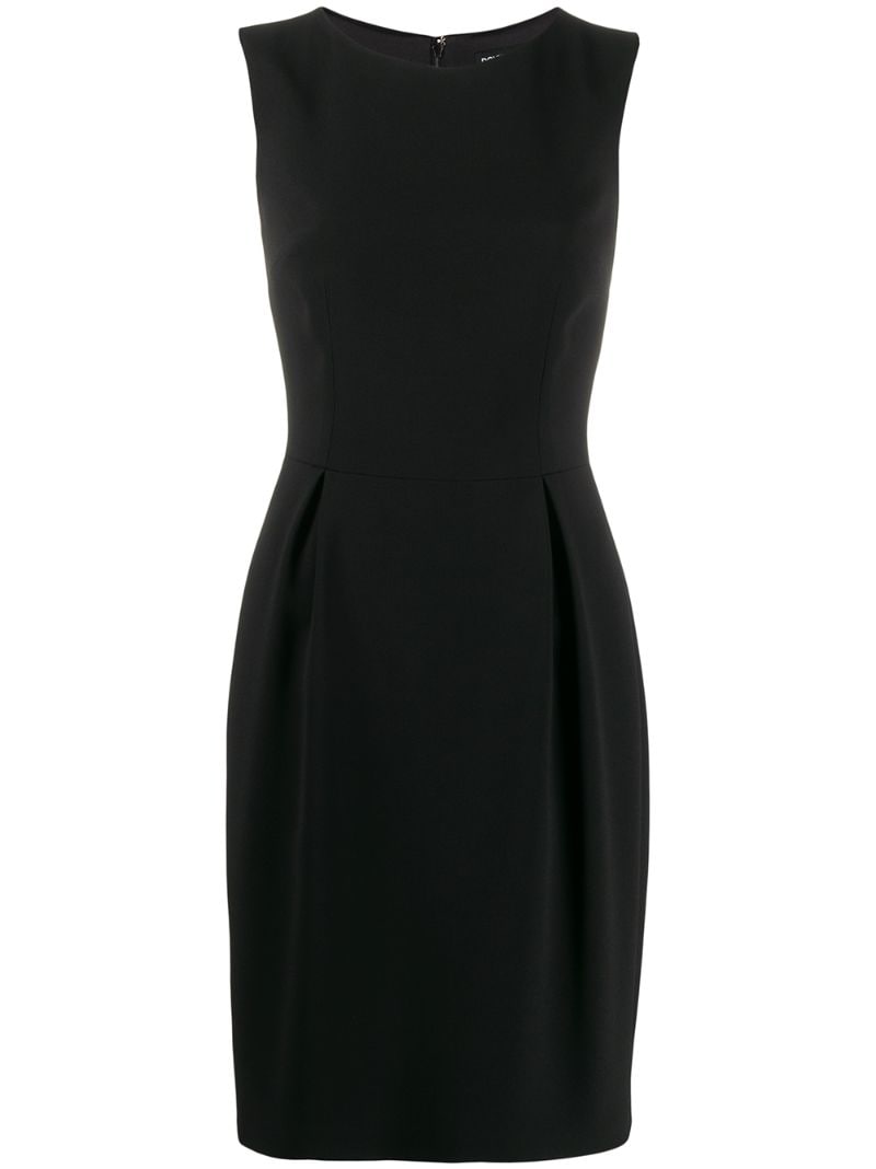 Shop Dolce & Gabbana Sleeveless Midi-dress In Black