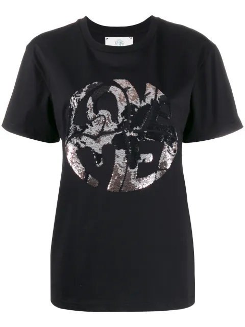 Alberta Ferretti Love Me embellished T-shirt