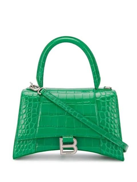 green balenciaga hourglass bag