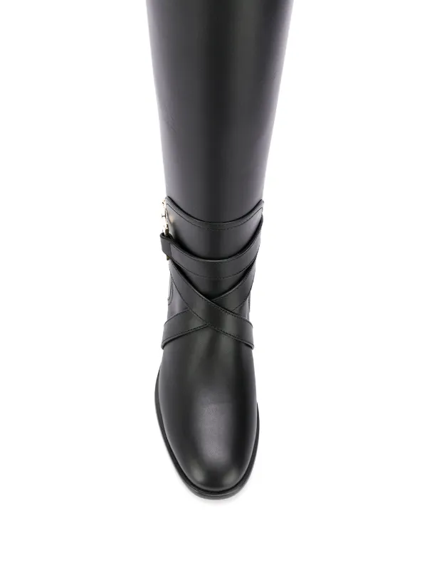 salvatore ferragamo knee high boots