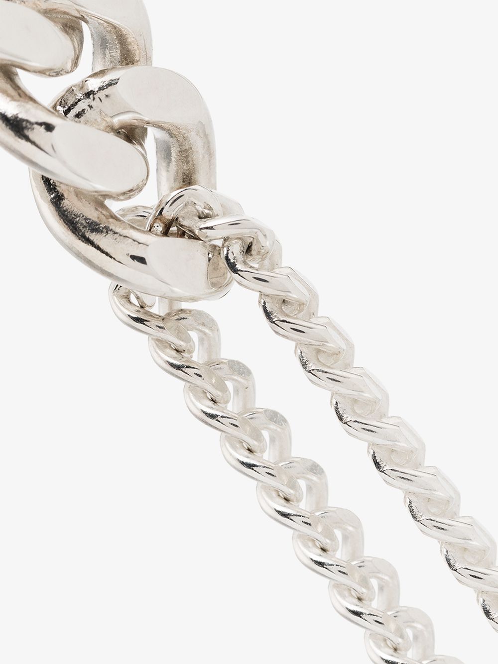 SASKIA DIEZ STERLING SILVER DROP CHAIN EARRINGS,22004214770095