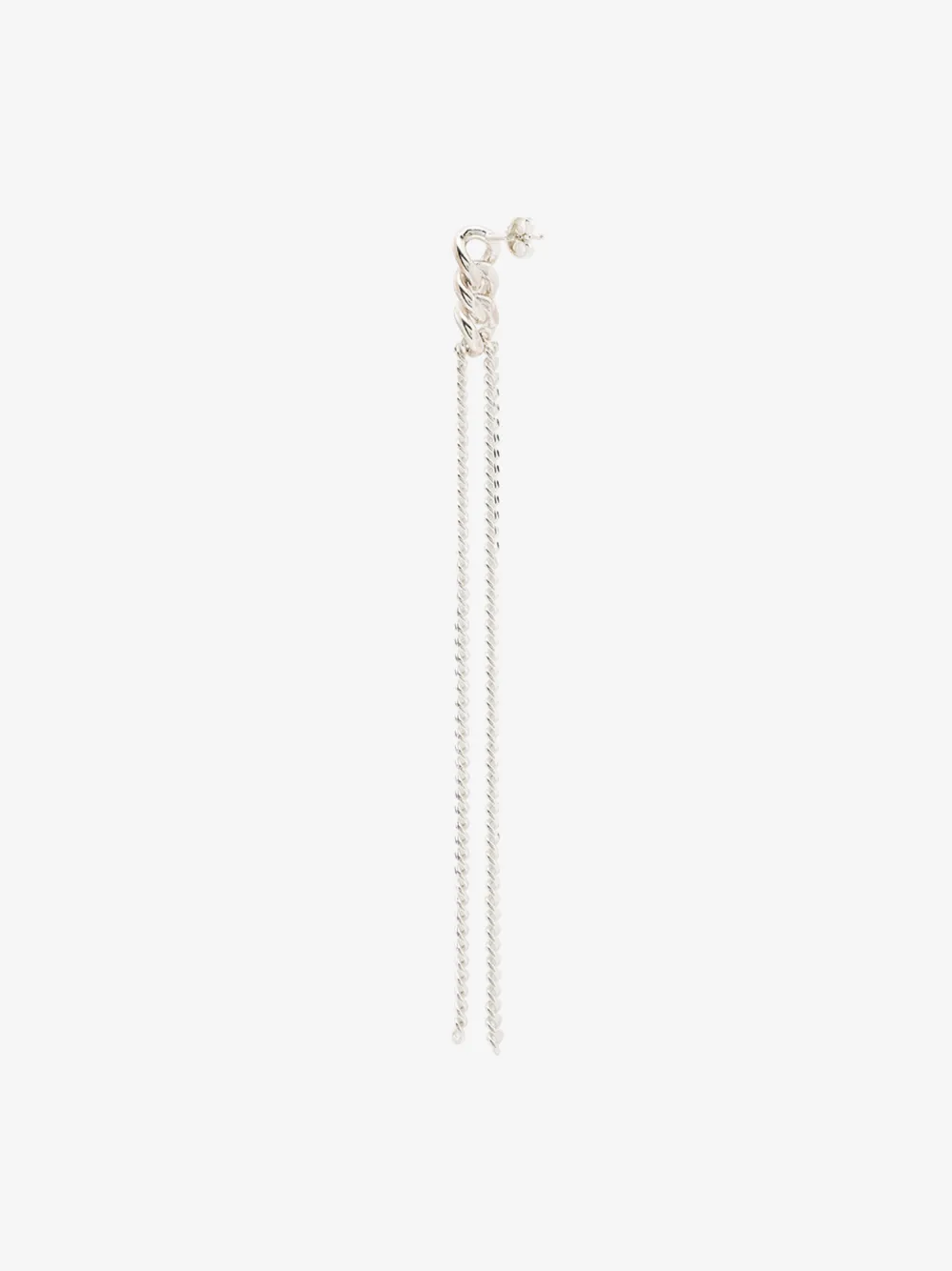 SASKIA DIEZ STERLING SILVER DROP CHAIN EARRINGS,22004214770095