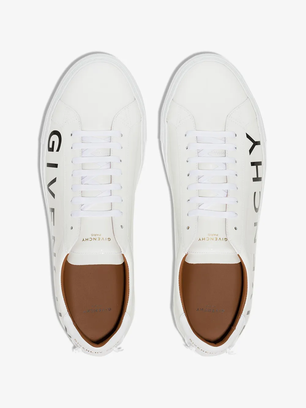 GIVENCHY GIVENCHY WHITE URBAN PATENT LEATHER LOGO SNEAKERS,BH0002H0L314770148
