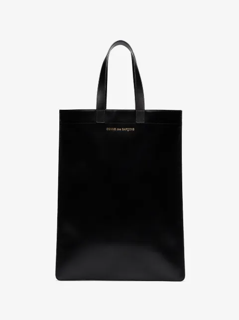 Comme Des Garçons Wallet logo print tote bag