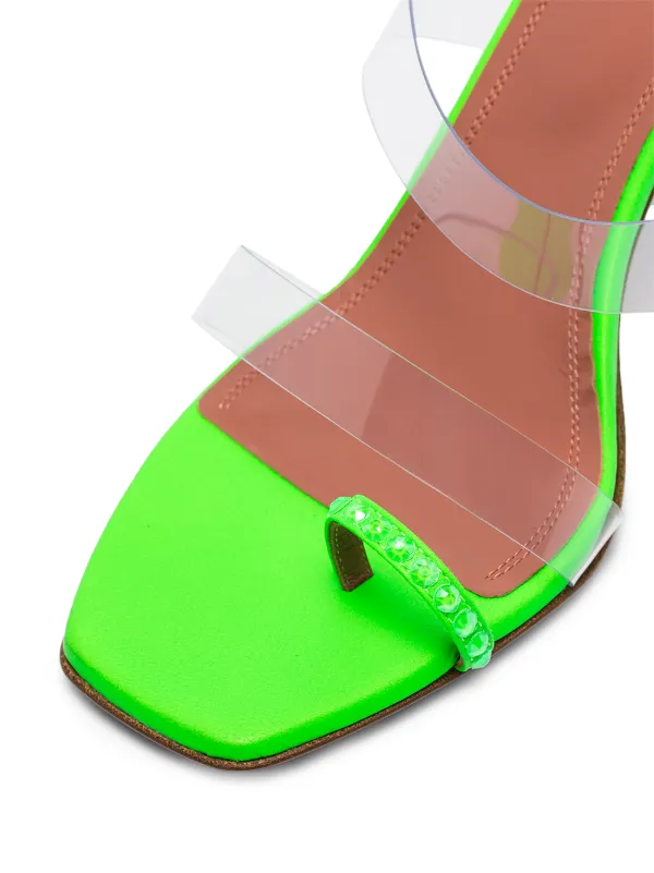 clear 2 strap sandals