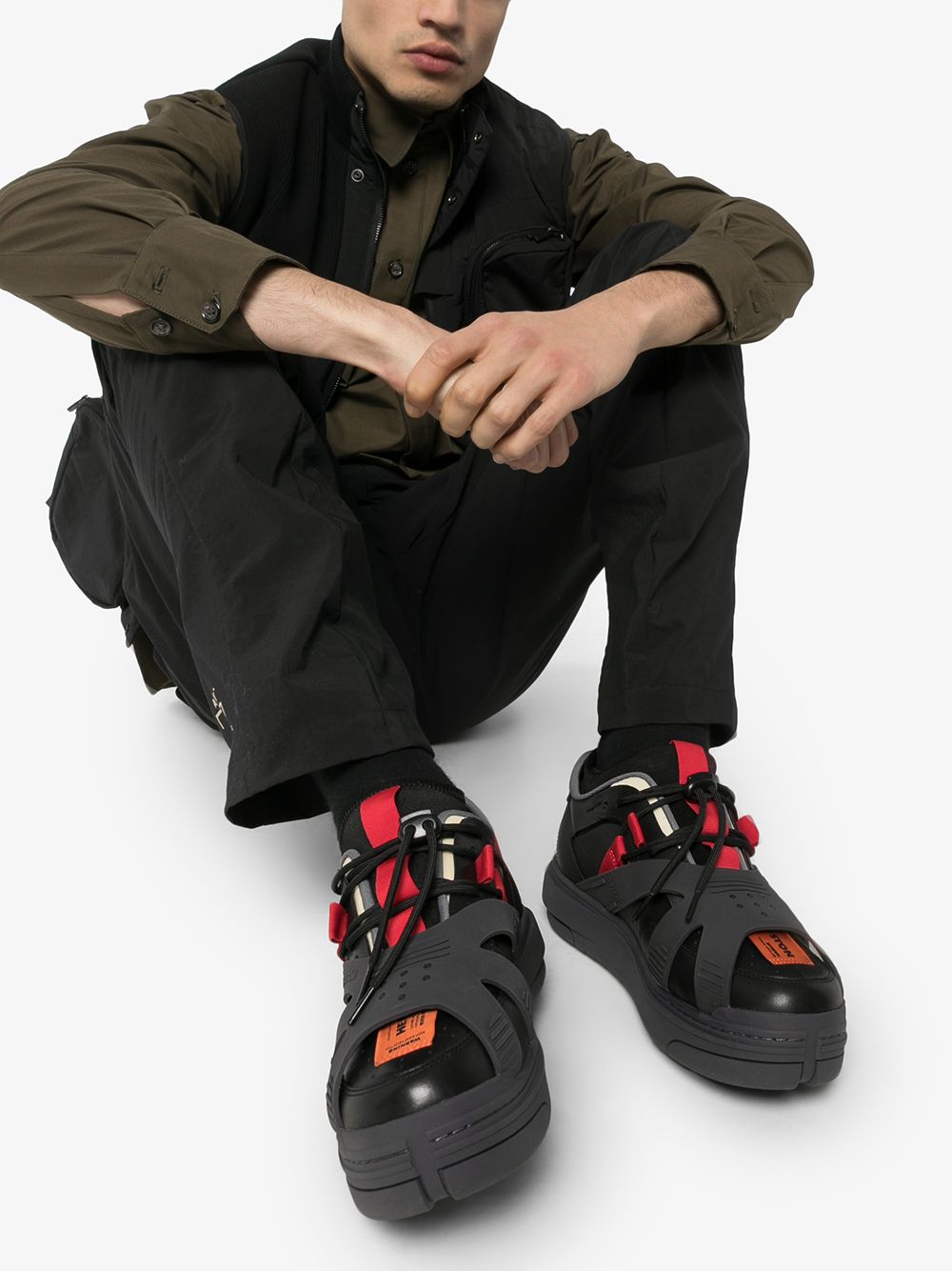 фото Heron preston protection logo patch sneakers