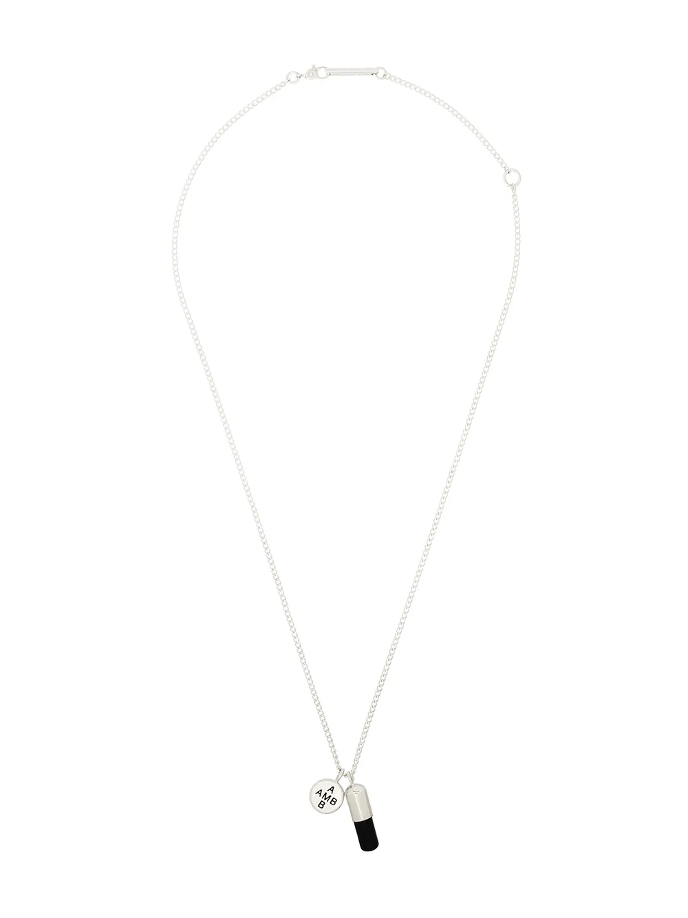 AMBUSH Pill ネックレス - SILVER/BLACK AMBUSH Pill ネックレス - SILVER/BLACK