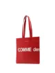 Comme Des Garçons Wallet logo print tote bag