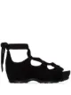 Image 1 of Rosetta Getty suede lace-up sandals
